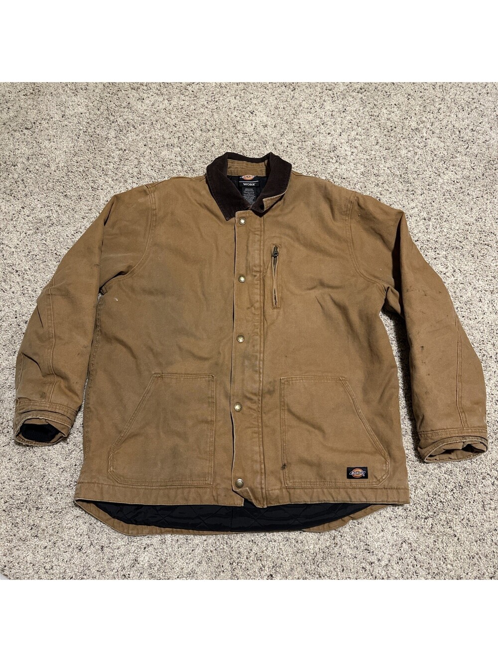 Dickies Detroit Style Blanket Lined Duck Canvas Jacket Large
